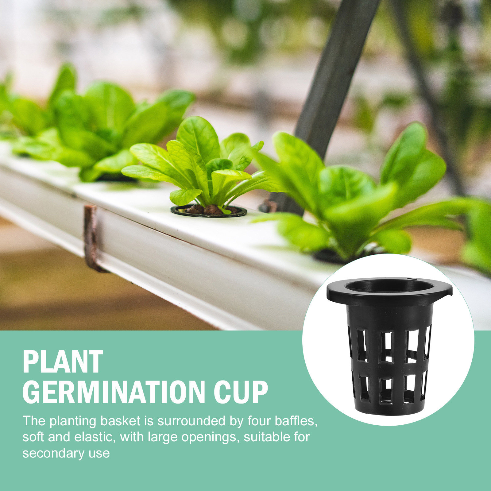 50 unidades de macetas de plás - Gardening Tools Vegetables reseña y precio