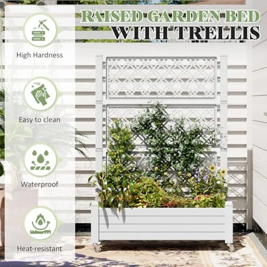 Cama de jardín elevada con est - Self-Watering Planter reseña y precio