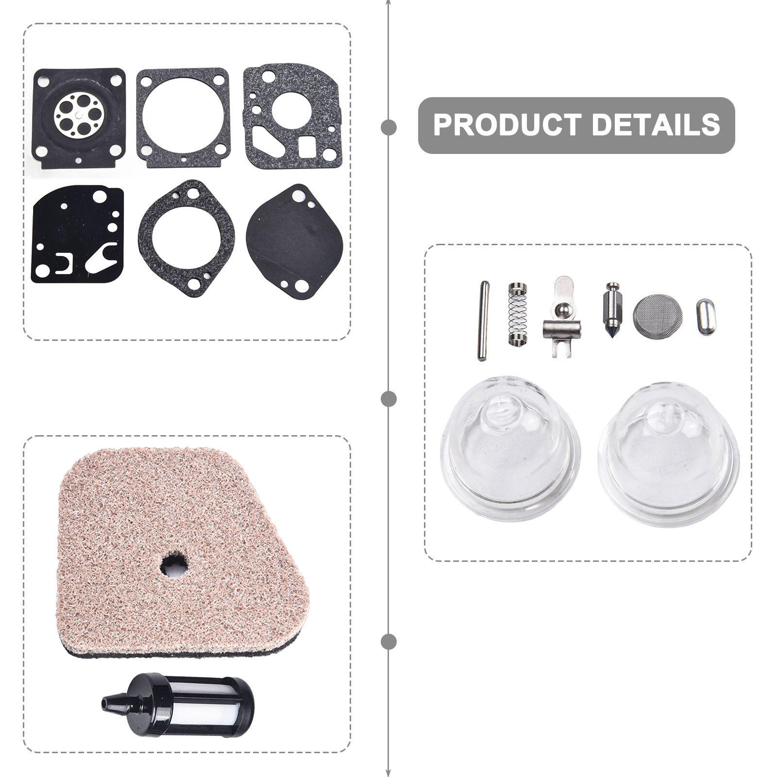 Kit de servicio de carburador  - Gardening Tools Essential reseña y precio